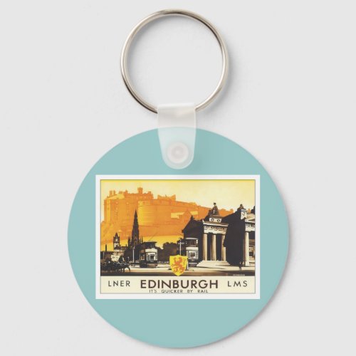 Vintage Edinburgh LNER Keychain