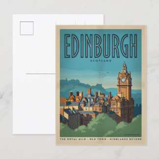 Vintage Edinburgh Scotland capit gifts & souvenirs Postcard