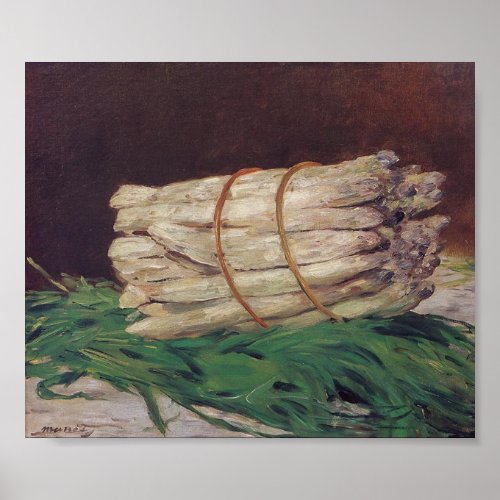 Vintage Edouard Manet Bunch of Asparagus Poster