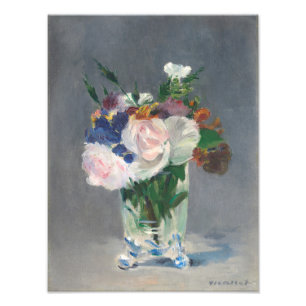 Vintage Edouard Manet Flowers in a Crystal Vase Photo Print