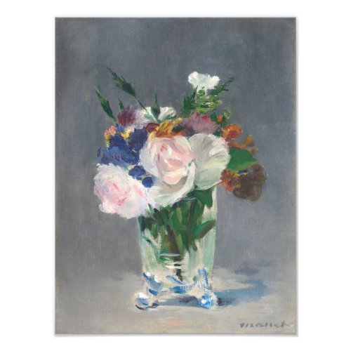 Vintage Edouard Manet Flowers in a Crystal Vase Photo Print