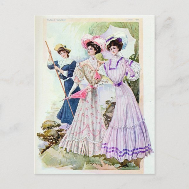 Vintage Edwardian Ladies Postcard (Front)
