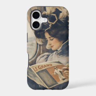 Vintage Edwardian Woman Reading on Train  iPhone 17 Case