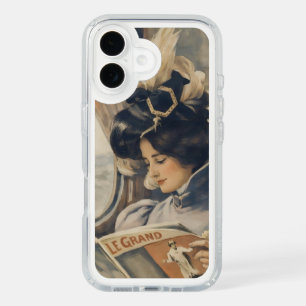 Vintage Edwardian Woman Reading on Train iPhone 16 Case