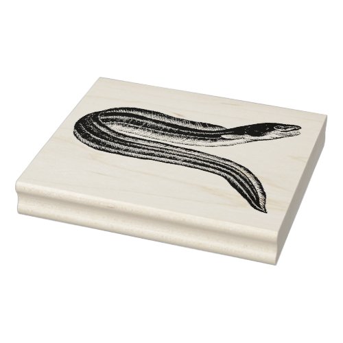 Vintage Eel Rubber Art Stamp