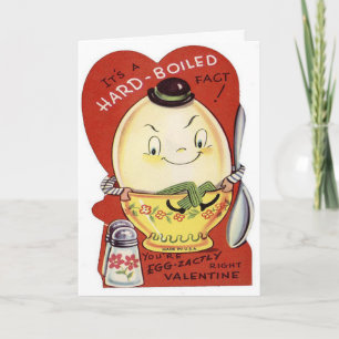 Vintage Eggcellent Valentine's Day Card