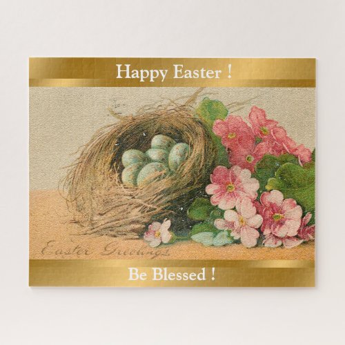 Vintage Eggs Easter Holiday Jigsaw Puzzle