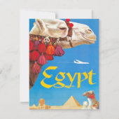 Vintage Egypt Air Travel Advertisement (Front)