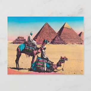 Vintage Egypt, Great Pyramid at Giza Postcard