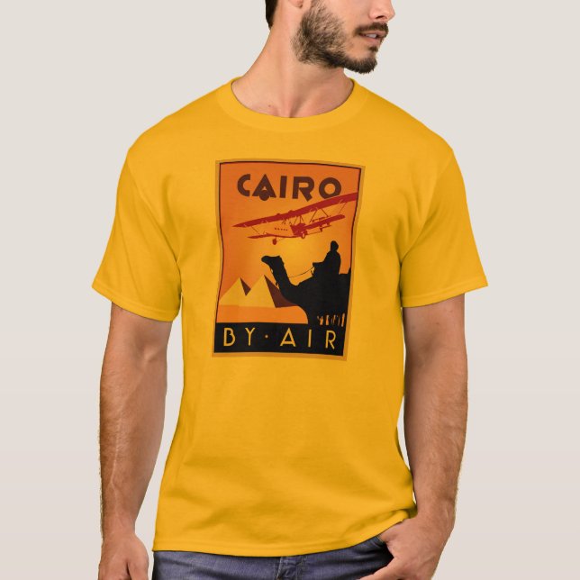 Vintage Egypt travel art deco T-Shirt (Front)