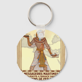 Vintage Egypt Travel Keychain