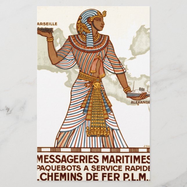 Vintage Egypt Travel Stationery (Front)