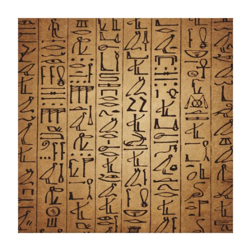 Vintage Egyptian Hieroglyphics Paper Print | Zazzle