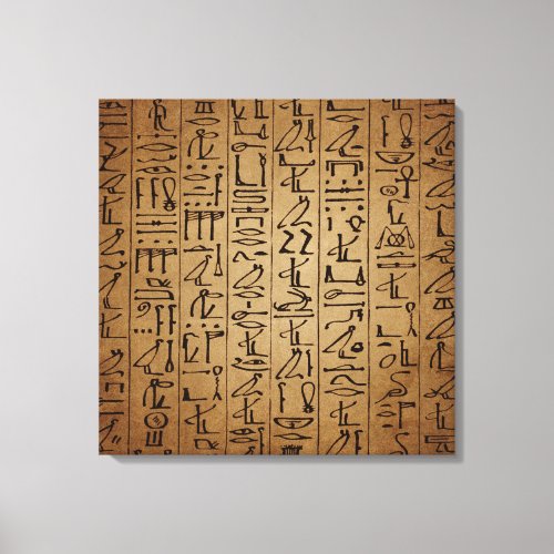 Vintage Egyptian Hieroglyphics Paper Print