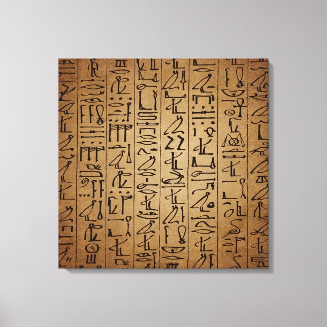 Vintage Egyptian Hieroglyphics Paper Print (Front)