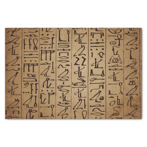 Vintage Egyptian Hieroglyphics Paper Print