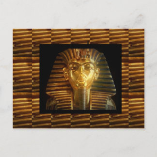 VINTAGE Egyptian Idols Art : PYRAMIDS of ANCIENT Postcard