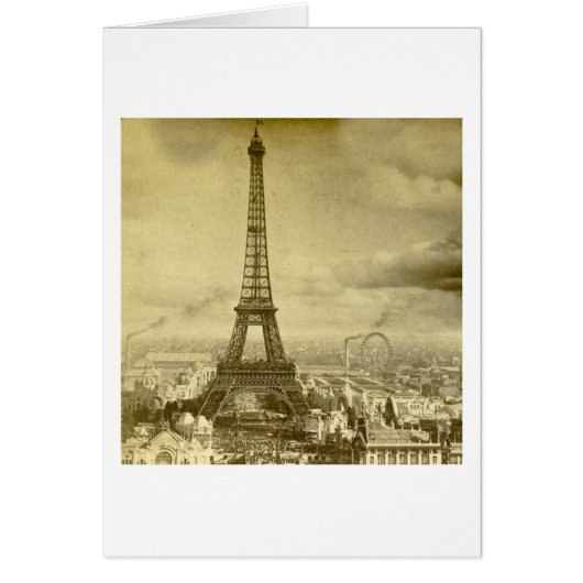 Vintage Eifel Tower Paris France 1889 (Front)