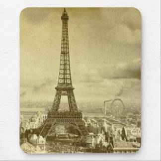 Vintage Eifel Tower Paris France 1889 Mouse Pad