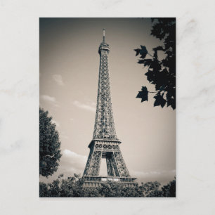 Vintage Eiffel Tower Bridal Shower Game Postcard