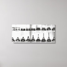 Vintage Eiffel Tower construction photo Paris