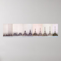 Vintage Eiffel Tower construction photo Paris