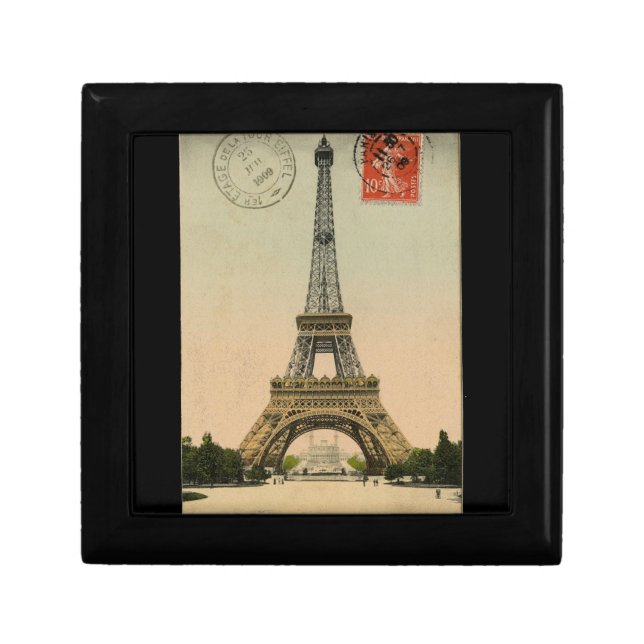 Vintage Eiffel Tower Gift Box (Front)