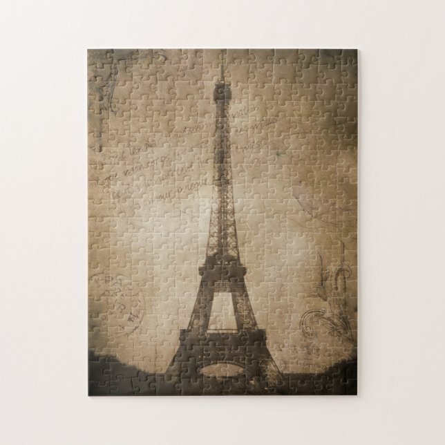 vintage eiffel tower jigsaw puzzle (Vertical)