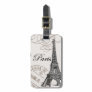 Vintage Eiffel Tower...luggage tag