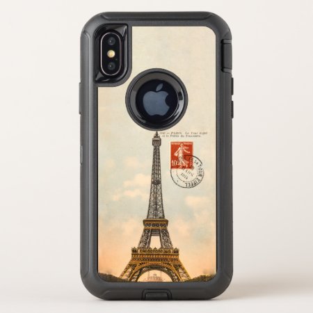 Vintage Eiffel Tower Otterbox Defender Otterbox Defender Iphone Xs Cas
