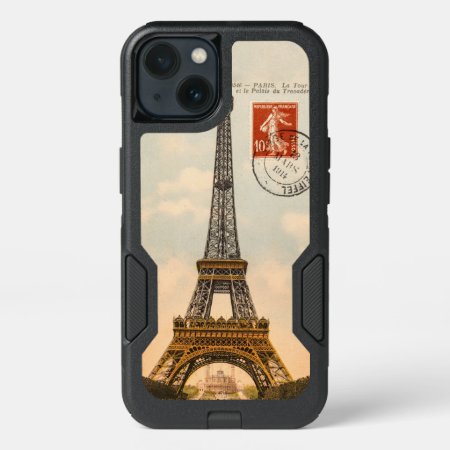 Vintage Eiffel Tower Otterbox Symmetry Iphone 13 Case