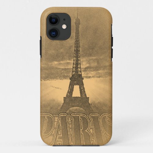 Vintage Eiffel Tower Paris 1 _ iPhone case