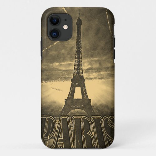 Vintage Eiffel Tower Paris 2 _ iPhone case