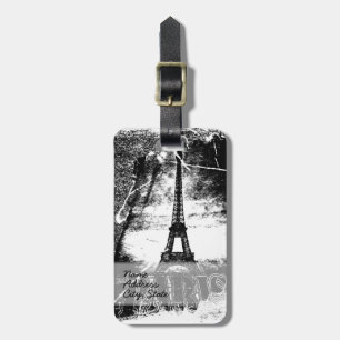 Vintage Eiffel Tower Paris 2 Luggage Tag
