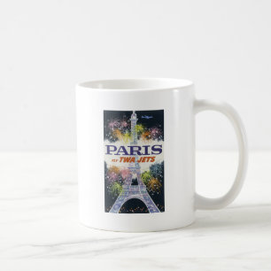 Vintage Eiffel Tower Paris Air Travel Coffee Mug