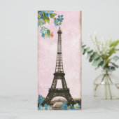 Vintage Eiffel Tower Paris Bookmarks (Standing Front)