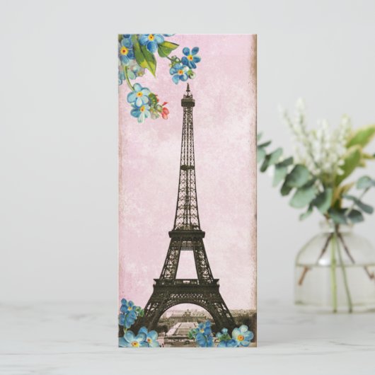 Vintage Eiffel Tower Paris Bookmarks (Standing Front)
