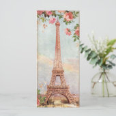 Vintage Eiffel Tower Paris Bookmarks (Standing Front)