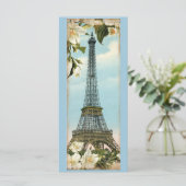 Vintage Eiffel Tower Paris Bookmarks (Standing Front)