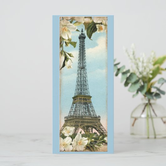 Vintage Eiffel Tower Paris Bookmarks (Standing Front)