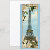 Vintage Eiffel Tower Paris Bookmarks (Front/Back)