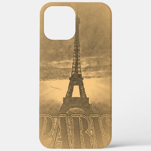 Vintage Eiffel Tower Paris iPhone 12 Pro Max Case