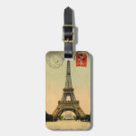 Vintage Eiffel Tower   Paris France - Luggage Tag at Zazzle