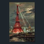 Vintage Eiffel Tower Paris France Poster<br><div class="desc">Vintage Eiffel Tower Paris France design</div>