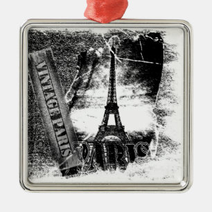 Vintage Eiffel Tower Paris Ornaments