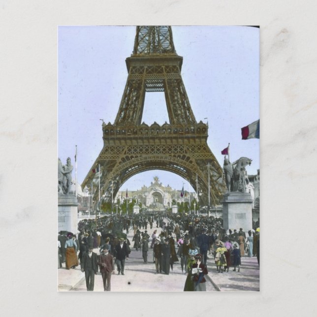 Vintage Eiffel Tower Postcard (Front)