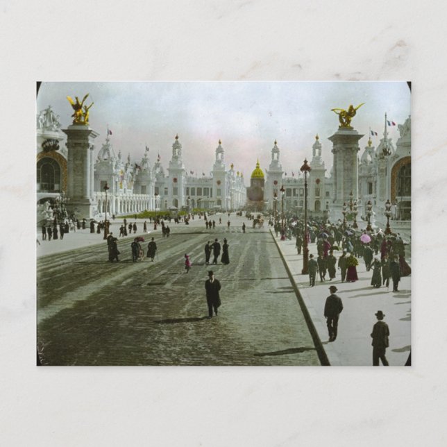 Vintage Eiffel Tower Postcard (Front)