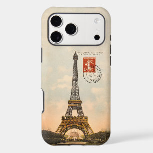 Vintage Eiffel Tower Postcard iPhone 17 Pro Max Case