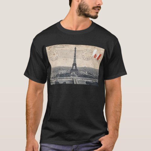 Vintage Eiffel Tower T_Shirt