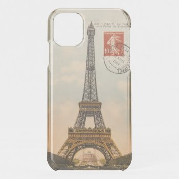 Vintage Eiffel Tower Iphone 11 Case by Rad_Designs at Zazzle